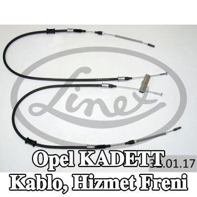LINEX Kablo, hizmet freni — Opel Kadett