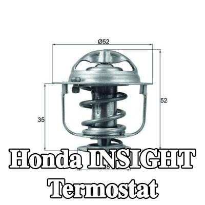 MAHLE Termostat 88°C, 52mm, 28mm, contalı/sızdırmaz — 2002 Honda Insight