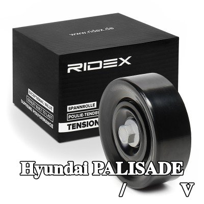 RIDEX بكرة الانحراف/التوجيه, V-ribbed belt Outer Diameter: 80mm — Hyundai Palisade