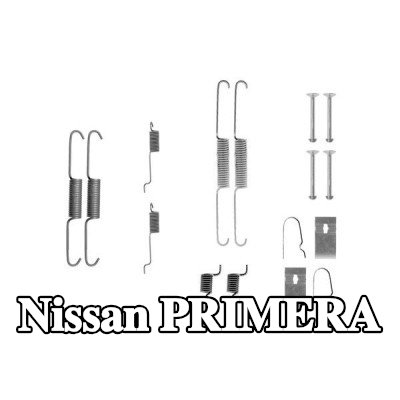 BOSCH مجموعة تركيب حذاء الفرامل مع نوابض — Nissan Primera