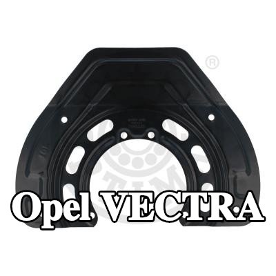 OPTIMAL لوحة دعم قرص الفرامل للمحور الأمامي الأيسر, المحور الأمامي الأيمن — 2000 Opel Vectra