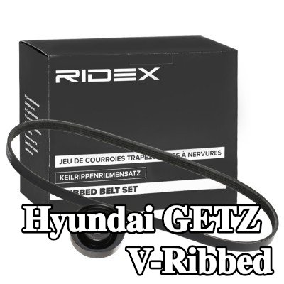 RIDEX مجموعة أحزمة V-Ribbed — Hyundai Getz