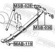 FEBEST Burç, yaprak yay — Mitsubishi Delica / Space Gear (2)