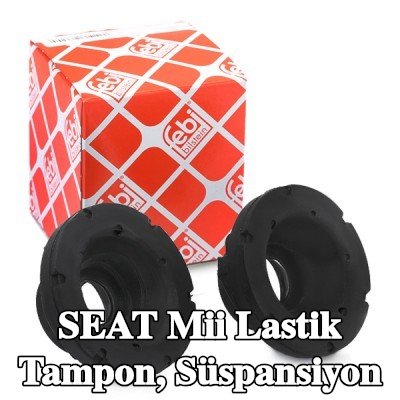 FEBI BILSTEIN Lastik tampon, süspansiyon Arka aks, Üst, 75mm — SEAT Mii
