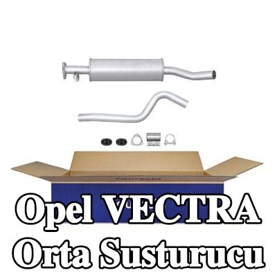 HELLA Montaj parçaları ile birlikte orta susturucu — 2002 Opel Vectra