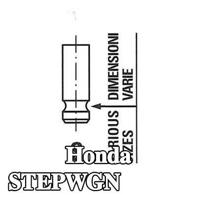 FRECCIA صمام العادم ساق الصمام المطلي بالنيتريد — 2002 Honda Stepwgn