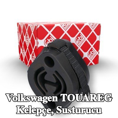 FEBI BILSTEIN Kelepçe, susturucu Arka — Volkswagen Touareg