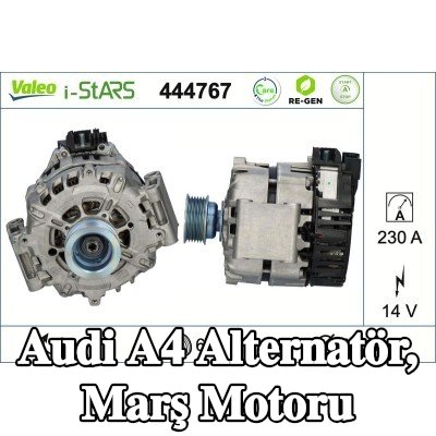VALEO Alternatör, marş motoru — Audi A4