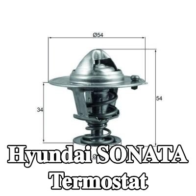 MAHLE Termostat 88°C, 54mm, 28mm, contalı/sızdırmaz — Hyundai Sonata