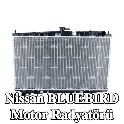 NRF Motor radyatörü Alüminyum, montaj parçaları ile — Nissan Bluebird