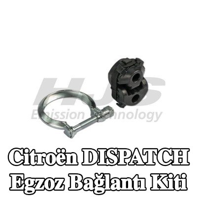HJS Kelepçeli egzoz bağlantı kiti — Citroën Dispatch