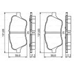 BOSCH Fren balatası seti 17, 55mm, gıcırtı önleyici plaka ile — Ford B-max (5)
