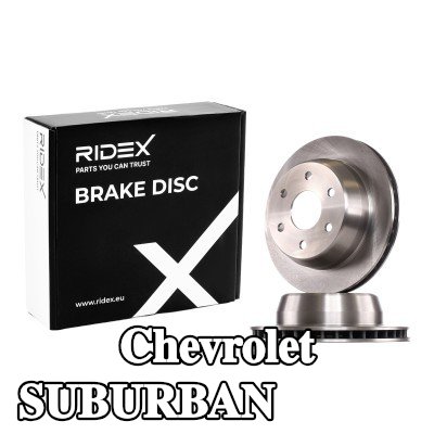 RIDEX قرص مكابح المحور الخلفي, Outer Diameter: 329mm, مُهوى, غير مطلي, الحديد المصبوب — 2007 Chevrolet Suburban