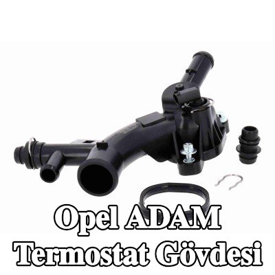 VEMO Conta/sızdırmazlık elemanı ile termostat muhafazası, termostat olmadan — Opel Adam