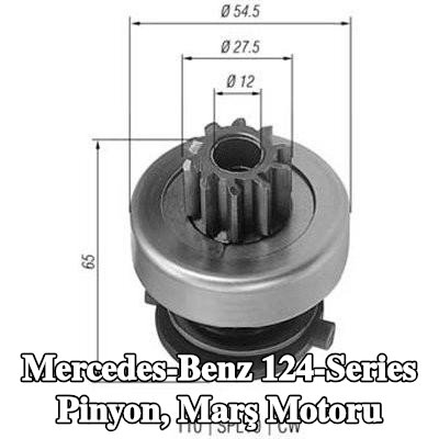 MAGNETI MARELLI Pinyon, marş motoru — 1990 Mercedes-Benz 124-Series
