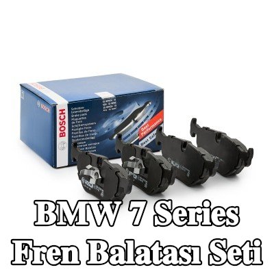 BOSCH Fren balatası seti 17mm, piston klipsli — 1990 BMW 7 Series