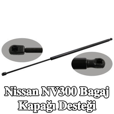 FEBI BILSTEIN Bagaj kapağı amortisörü (Her iki taraf), 905mm — Nissan Nv300