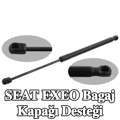 FEBI BILSTEIN Bagaj kapağı amortisörü (Her iki taraf), 490mm — SEAT Exeo