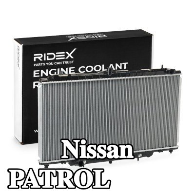 RIDEX مبرد المحرك من الألومنيوم, بلاستيك — Nissan Patrol