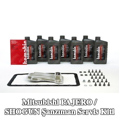 TCMATIC Şanzıman servis kiti Yağ Değişimi (boşaltma yoluyla), aksesuarlarla, standart yağ değişimi için yağ miktarı ile — Mitsubishi Pajero / Shogun
