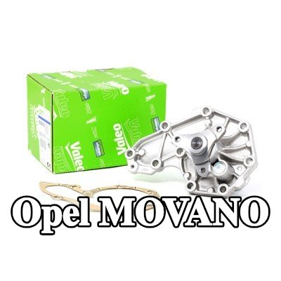 VALEO مضخة مياه بدون غطاء, مع حشيات/مانعات تسرب — Opel Movano