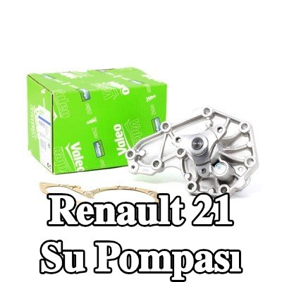 VALEO Kapaksız su pompası, conta/sızdırmazlık elemanları ile — Renault 21
