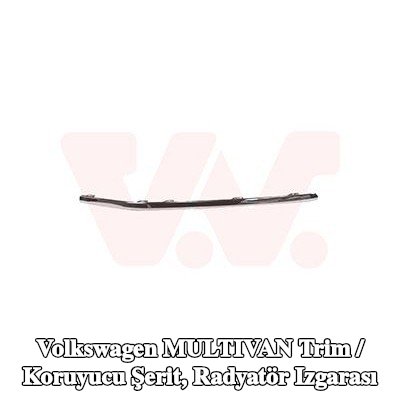 VAN WEZEL Trim / koruyucu şerit, Sol Ön radyatör ızgarası — Volkswagen Multivan
