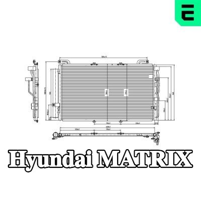 ERA مكثف تكييف الهواء مع مجفف — Hyundai Matrix