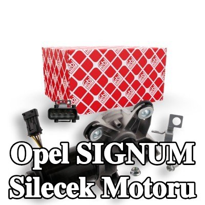 FEBI BILSTEIN Silecek motoru Ön, 12V, kablo ile, sabitleme/montaj malzemesi ile — Opel Signum