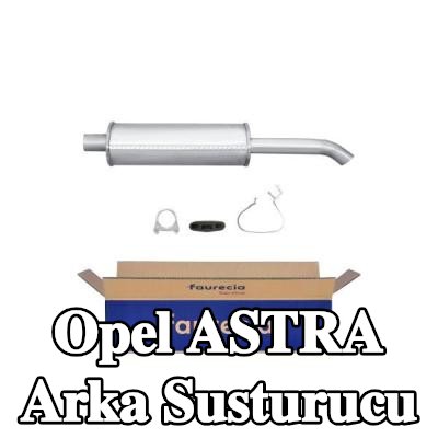 HELLA Arka susturucu Arka, montaj parçaları ile — 2002 Opel Astra