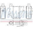 NISSENS Hızlı bağlantı parçası olmayan Intercooler, Sol konektör, düz — 2011 Honda Civic (6)