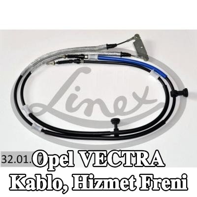 LINEX Kablo, hizmet freni — 2004 Opel Vectra