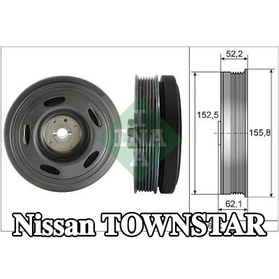 INA بكرة العمود المرفقي — Nissan Townstar