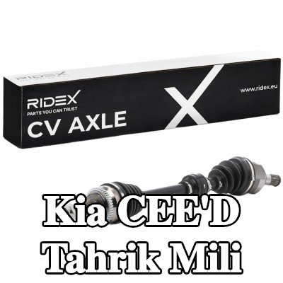 RIDEX Tahrik mili Ön Aks Sol, 677mm — 2012 Kia Cee'd