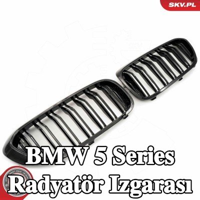 ESEN SKV Her İki Taraf Radyatör Izgarası, Parlak, siyah — BMW 5 Series