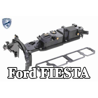 VAICO غطاء صمامات مع حشوة غطاء الصمامات, مع صمام تنفيس, مع غطاء — Ford Fiesta