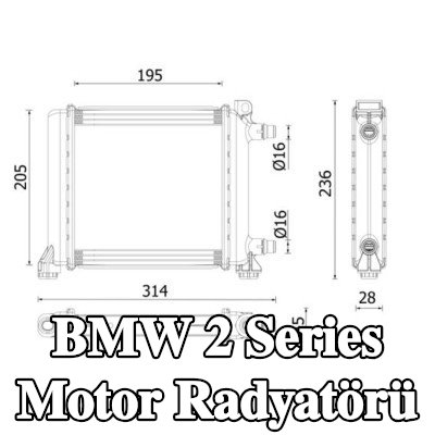 MAHLE Motor radyatörü — BMW 2 Series
