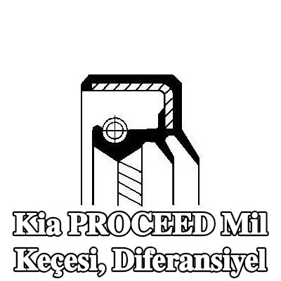 CORTECO Mil Contası, diferansiyel Sol — Kia Proceed