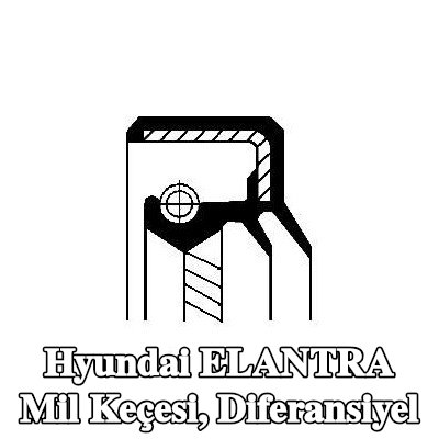 CORTECO Mil Contası, diferansiyel Sol — 2014 Hyundai Elantra