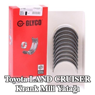 GLYCO Çelik tabanlı alüminyum alaşımlı krank mili yatağı — Toyota Land Cruiser