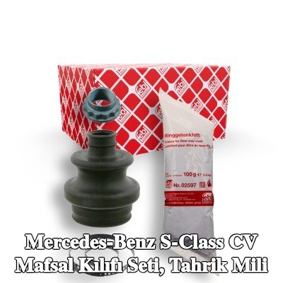 FEBI BILSTEIN CV kılıf kiti, Arka aks tahrik mili, Kauçuk — 1995 Mercedes-Benz S-Class