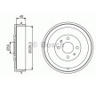 BOSCH Arka aks fren kampanası, 268mm — Citroën Nemo (2)