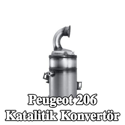HELLA Montaj parçaları ile katalitik konvertör — Peugeot 206