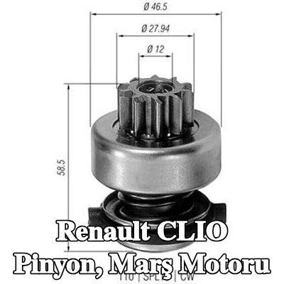 MAGNETI MARELLI Pinyon, marş motoru — 2002 Renault Clio
