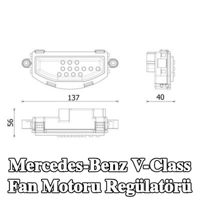 MAHLE Fan motoru regülatörü — Mercedes-Benz V-Class