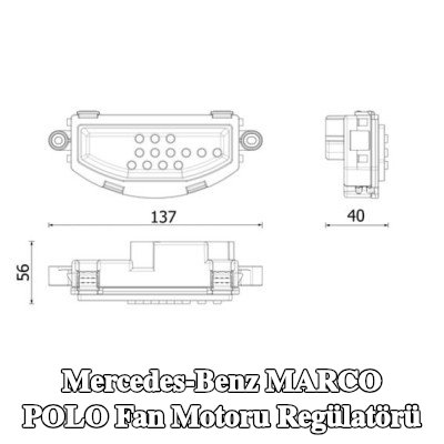 MAHLE Fan motoru regülatörü — Mercedes-Benz Marco Polo