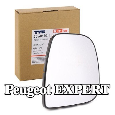 TYC زجاج مرآة الجناح الأيمن — Peugeot Expert