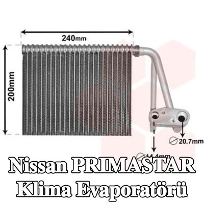VAN WEZEL Klima evaporatörü — Nissan Primastar