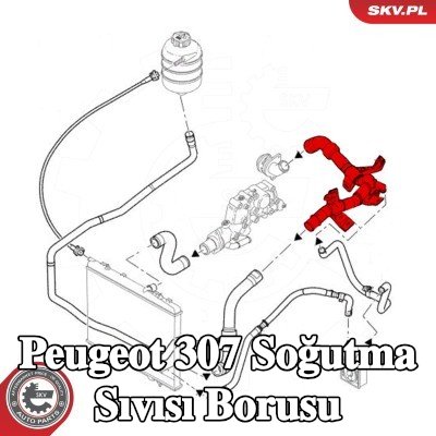 ESEN SKV Soğutma Sıvısı borusu — Peugeot 307