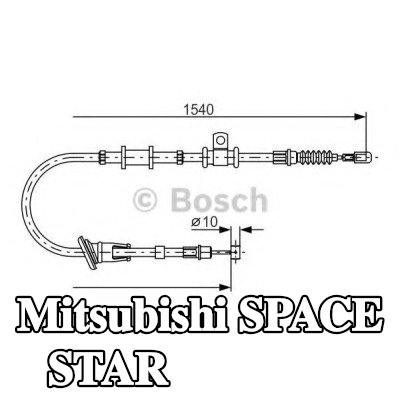 BOSCH كابل فرامل اليد 1540mm — Mitsubishi Space Star